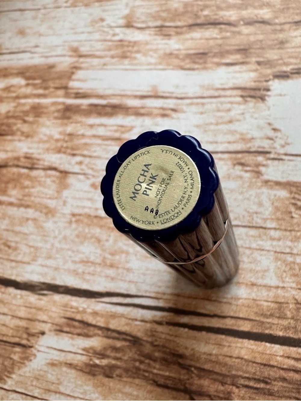 Estee Lauder MOCHA PINK Lipstick (Full Size) navy tube retired - Picture 2 of 8